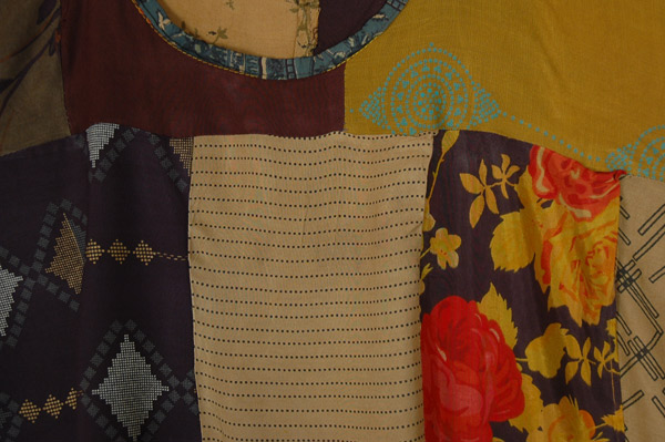 Vintage Bohemian Assorted Patchwork Dress Top