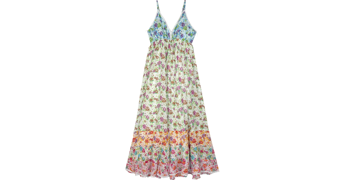 The Secret Garden Sleeveless Cotton Long Dress | Dresses ...