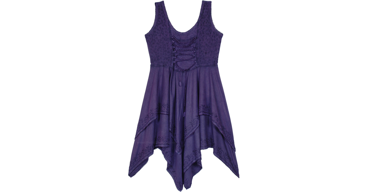 strapless open back dress Women's Purple Color Organza Western Dress Purple / M