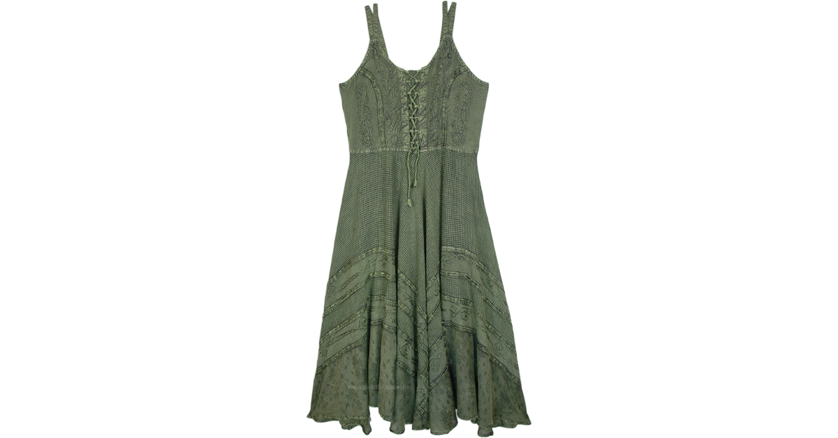 green emerald velvet dress Olive Green Floral Print Maxi Dress - Shirt Dresses main image 0