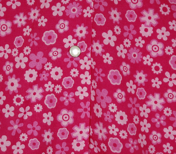 Free Flowing Floral Duster Dress with Snap Front in Pink