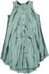 Calming Earth Flowing Drape Dress with Pockets [8975]