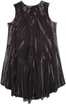 Ebony Flowing Rayon Drape Dress with Pockets [8976]