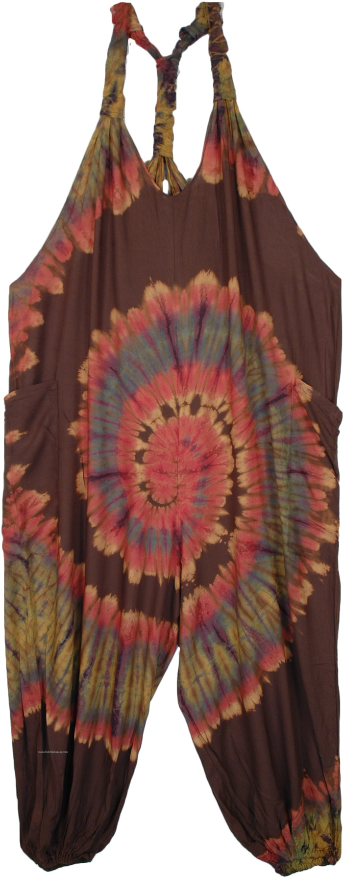 Carnival Of Rust Tie Dye Harem Jumpsuit