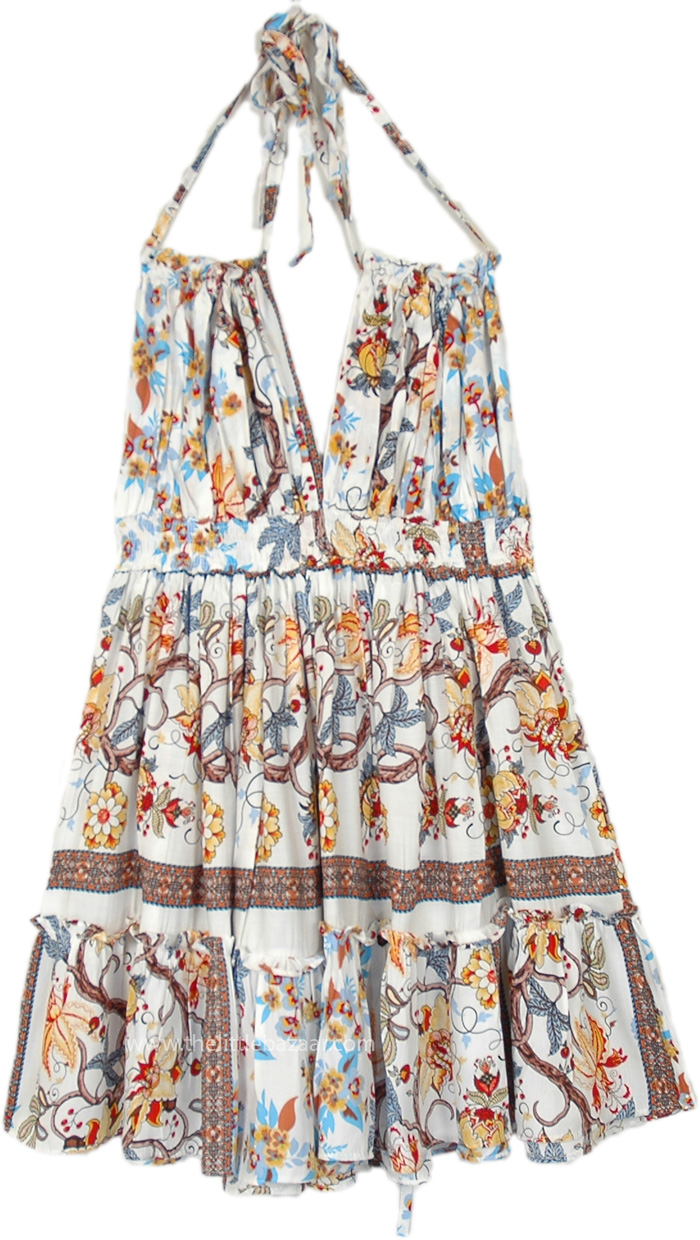 Boho Bliss Tiered Halter Dress