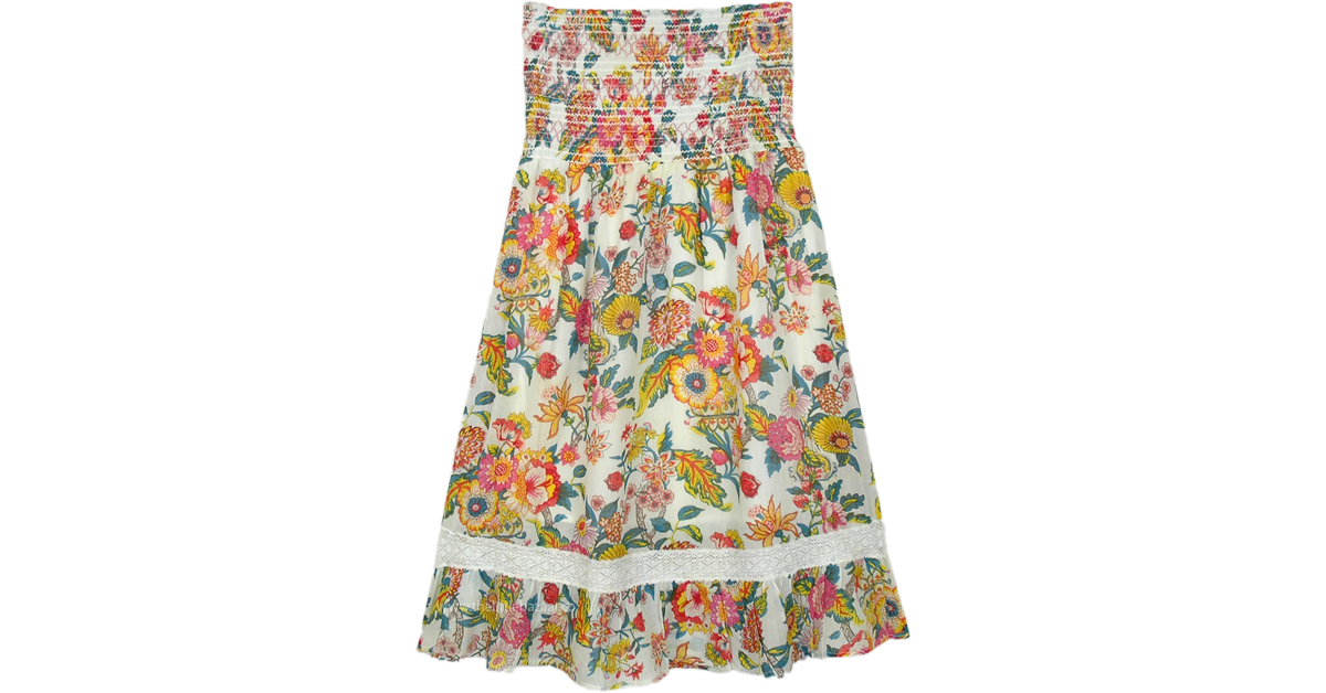 Spring Bloom Short Tube Dress Skirt | Dresses | Multicoloured ...