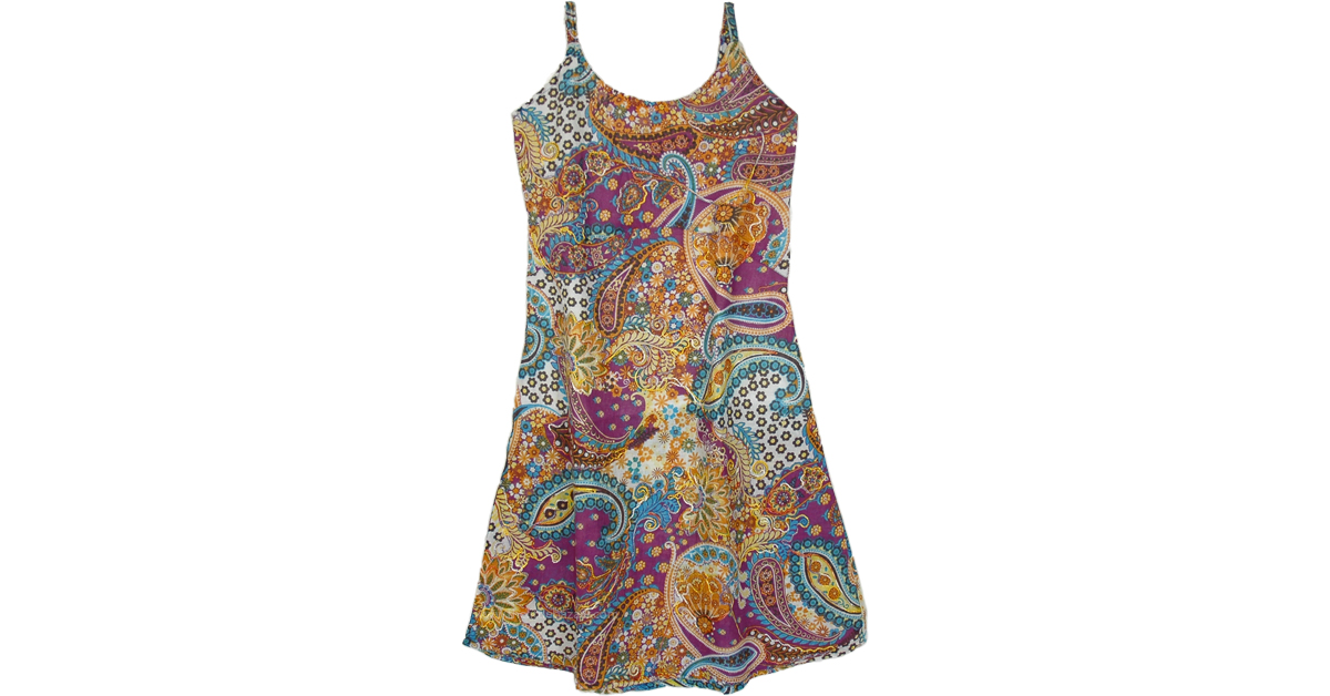 Kaleidoscope Beauty Bright Cotton Dress with Embroidery Details ...