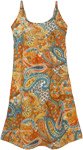 Marigold Stunner Paisley Dress with Embroidery Details