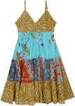 Summer Empire Dress with Multiple Prints [9571]