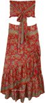Summer Petals Skirt and Tube Top Set