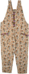Woven Cotton Mushroom Overalls Jumpsuit [9918]