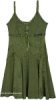 Tender Forest Green Daywear Short Sundress