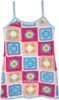 Ruby Pink Crocheted Spaghetti Short Dress