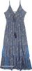 Astral Golden Glow Paisley Tiered Maxi Dress