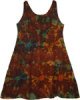 Redwood Brown Eclectic Short Dress