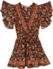 Fairy Short Dress with Short Bell Sleeves