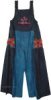 Vibrant Flower Teal Black Bohemian Jumpsuit