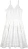 Whimsical White Lace Midi Length Sundress
