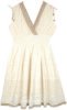 Sunset Cotton Sleeveless Short Dress in Two Layers
