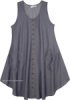 Chambray Babydoll Sleeveless Cotton Beach SunDress