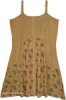 Golden Honey Boho Embroidered Rayon Sundress