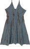Rusty Tie Dye High Low Jumpsuit Dress with Pom Poms