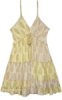 Lemon Cream Shimmer Boho Tiered Sundress