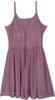 Mauve Rose Lace-Up Knee Length Dress