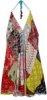 Carnival Garden Patchwork Boho Mini Dress