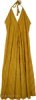 Rustic Carnival Rayon Maxi Dress with Floral Embroidery