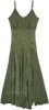 Plus Size Prairie Green Western Maxi Dress