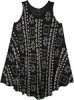 XL Black Beach Sleeveless Trapeze Dress