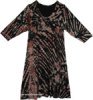Spicy Mix Tie Dye Scoop Neck Mid Length Dress
