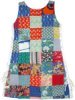 Urban Cotton Patchwork Sleeveless Midi Dress with All Along Side Ties