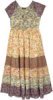 Free Size Wavy Purple Tones Sleeveless Umbrella Dress