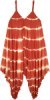 Red Night Cotton Patchwork Knee Length Hippie Dress