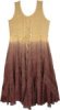 Beige Brown Ombre Rayon Long Tank Dress