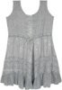 White Embroidery Short Renaissance Dress