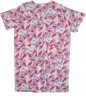 Plus Size Pink Leafy Dreams Snap Front Duster Dress