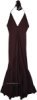 Bohemian Long Black Dress with Tie Belt