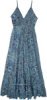 Symphony Of Blues Maxi Long Dress