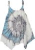 Thunder White Tie Dye Swirl Short Dress