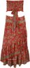 Summer Petals Skirt and Tube Top Set