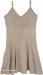 Malta Beige Tropical Cotton Sundress