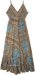 Turquoise Tides Ethnic Flow Long Dress
