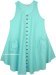 Sea Green Sleeveless Cotton Beach SunDress