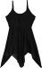 Midnight Handkerchief Hem Short Goth Dress