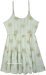 Turq Haze Shimmer Tiered Short Dress