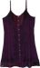 Deep Plum Orchid Boho Button-Front Tank Dress