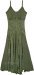 Plus Size Prairie Green Western Maxi Dress